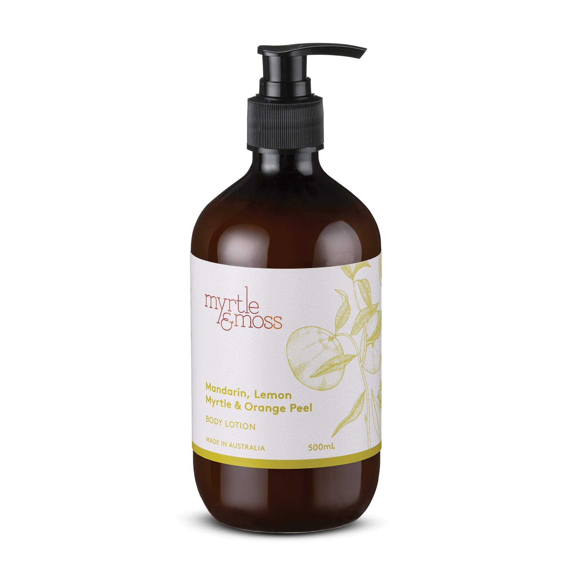 Mandarin, Lemon Myrtle & Orange Peel Hand & Body Lotion 500ml Mandarin, Lemon Myrtle & Orange Peel Hand & Body Lotion 500ml