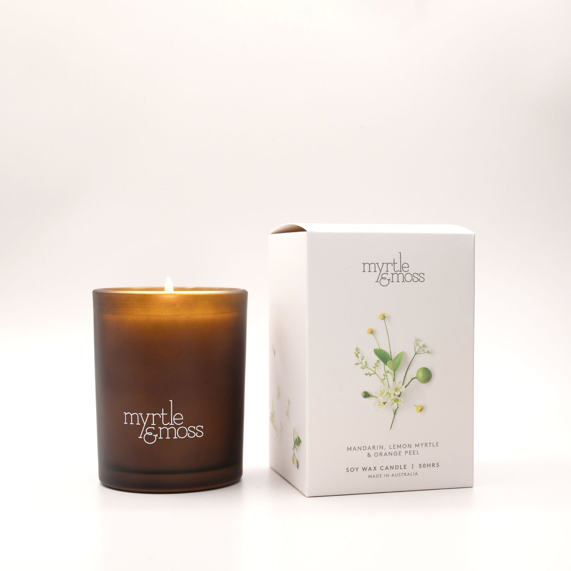 Soy Wax Candle / Large 50HR ~ Mandarin, Lemon Myrtle &amp; Orange Peel