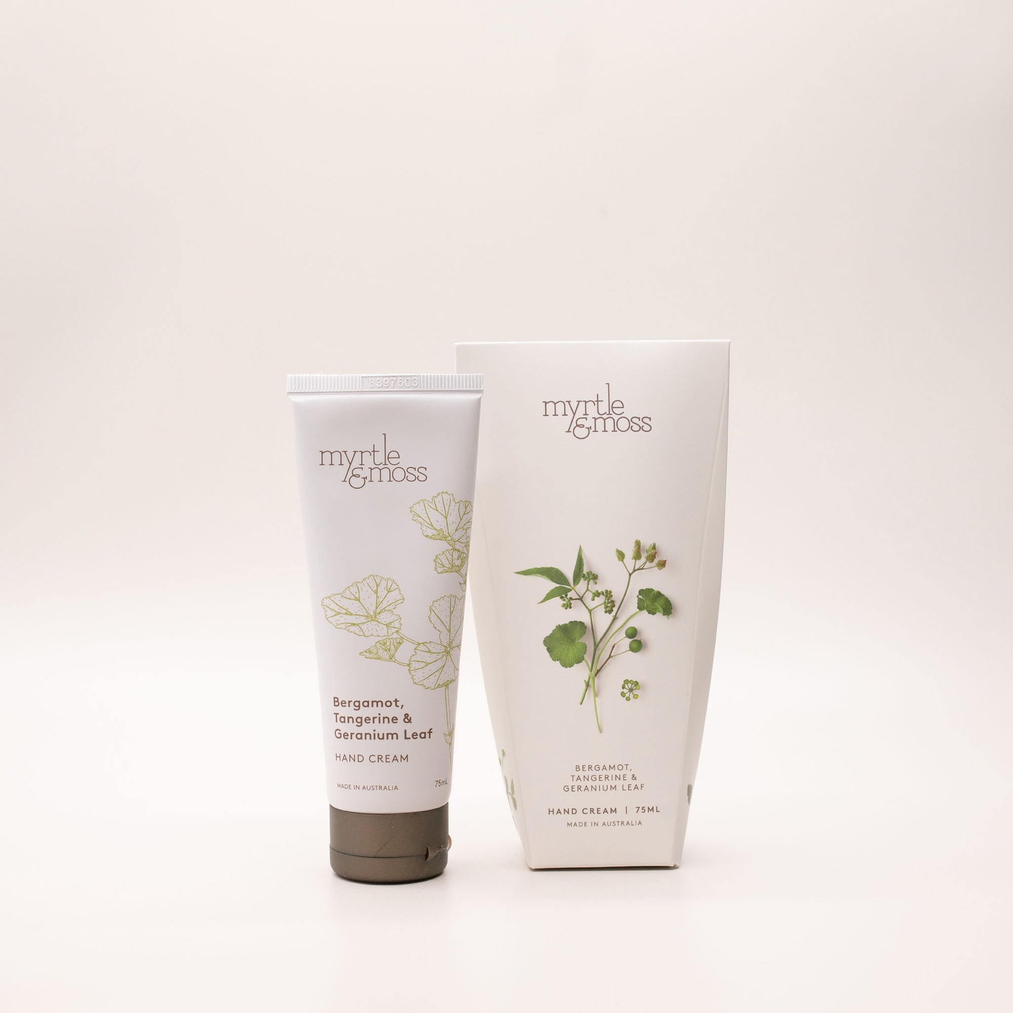 Hand Cream / Large 75ml ~ Bergamot, Tangerine &amp; Geranium Leaf