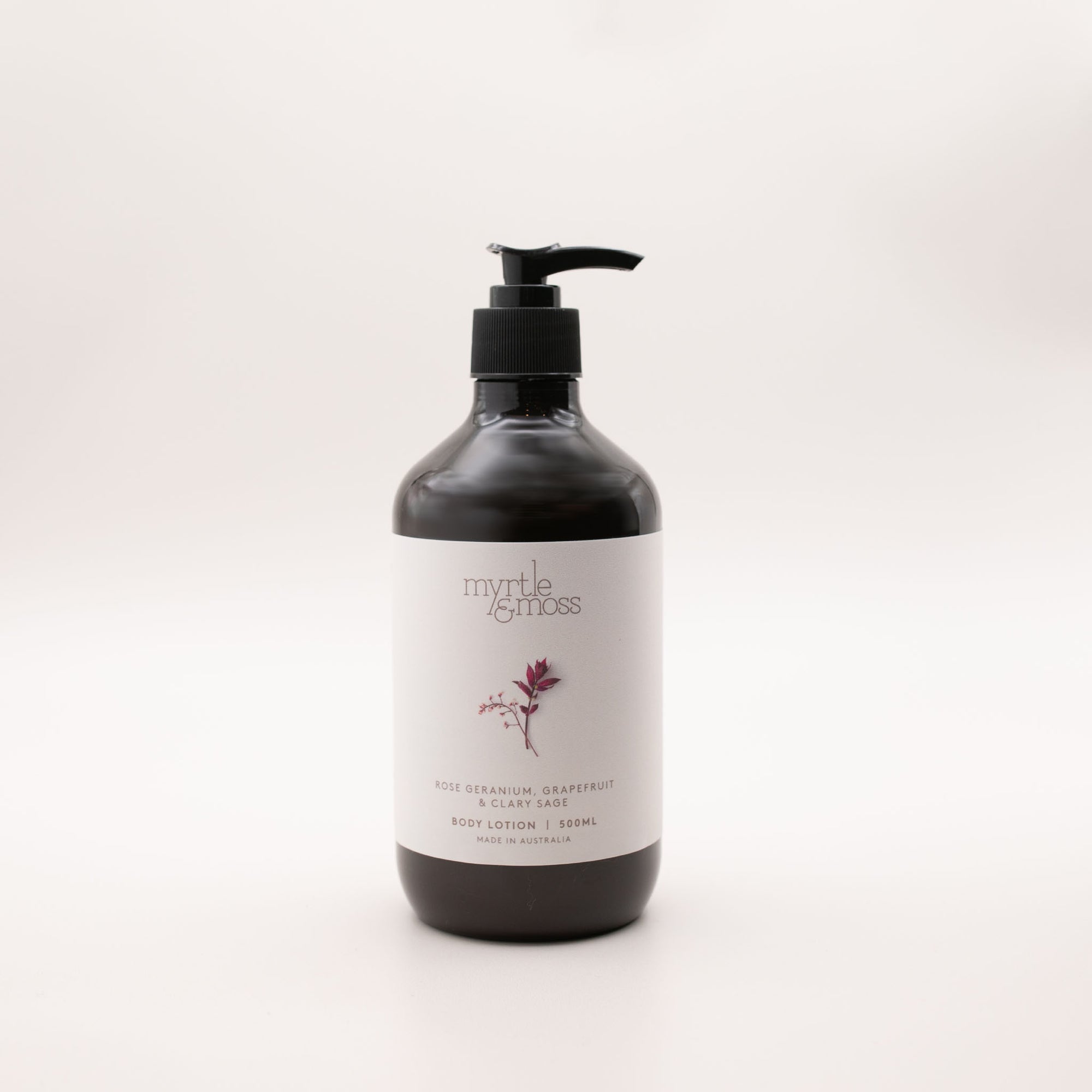 Body Lotion / 500ml ~ Rose Geranium, Grapefruit &amp; Clary Sage