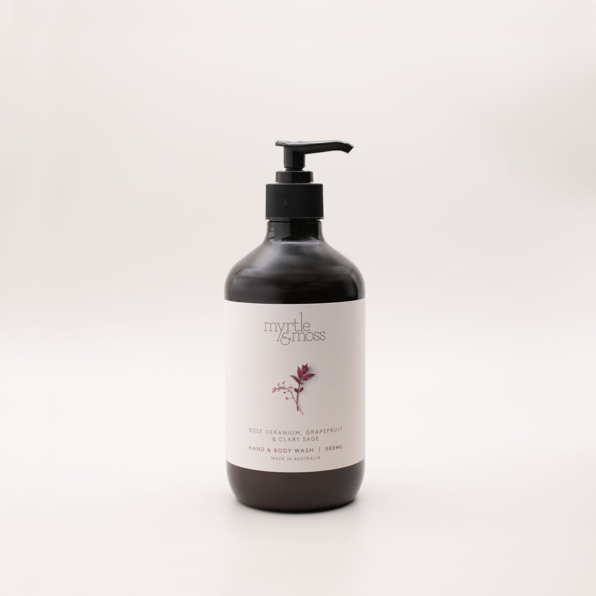 Hand &amp; Body Wash / 500ml ~ Rose Geranium, Grapefruit &amp; Clary Sage