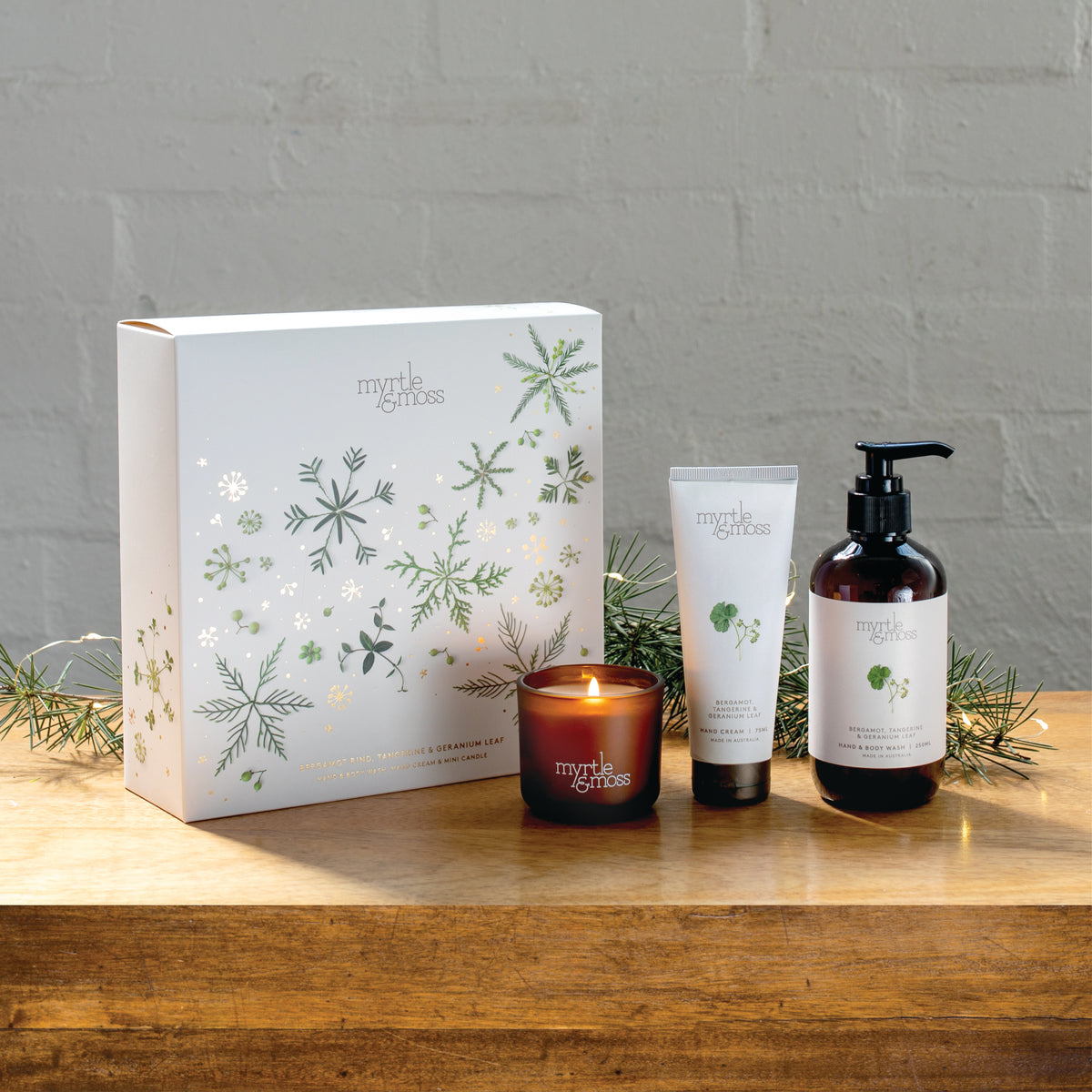Christmas TRIO ~ Bergamot Rind Tangerine &amp; Geranium Leaf