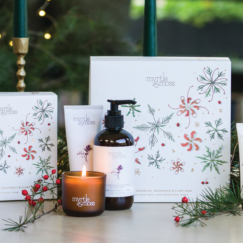 Christmas TRIO ~ Rose Geranium Grapefruit & Clary Sage
