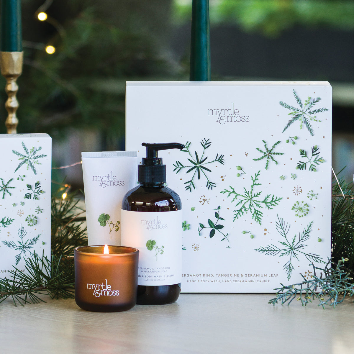 Christmas TRIO ~ Bergamot Rind Tangerine &amp; Geranium Leaf